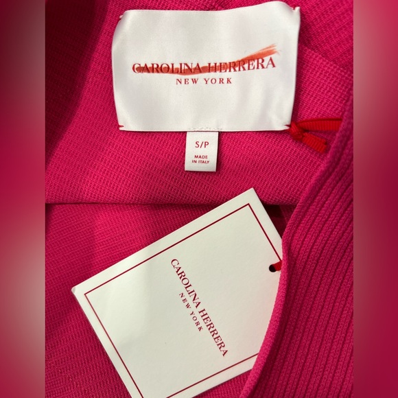 Carolina Herrera Colorblock Knit Midi Dress